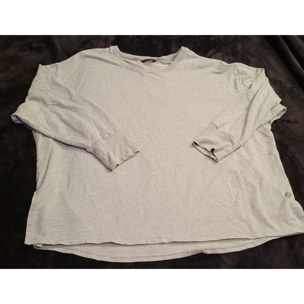 Woman's Plus Size 2X Ll Bean Gray Shirt Sweater